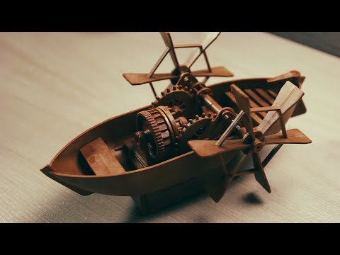 Da Vinci Collection Paddle Boat Model Kit