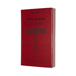 Moleskine Journal for wine recording and personalising in Bordeaux red