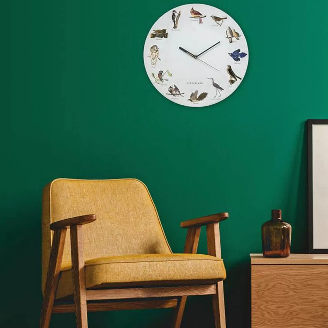 Clock Bird Wall Clock Kickerland