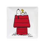 Snoopy Trinket Tray with Peanuts Comic Cartoon 'Home' White