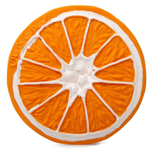 Baby Teether Bath Toy Rubber Orange