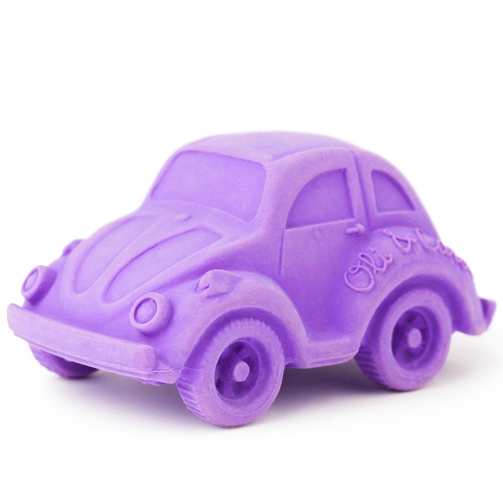 Teether Bath Toy Oli & Carol Small Beetle Car Purple