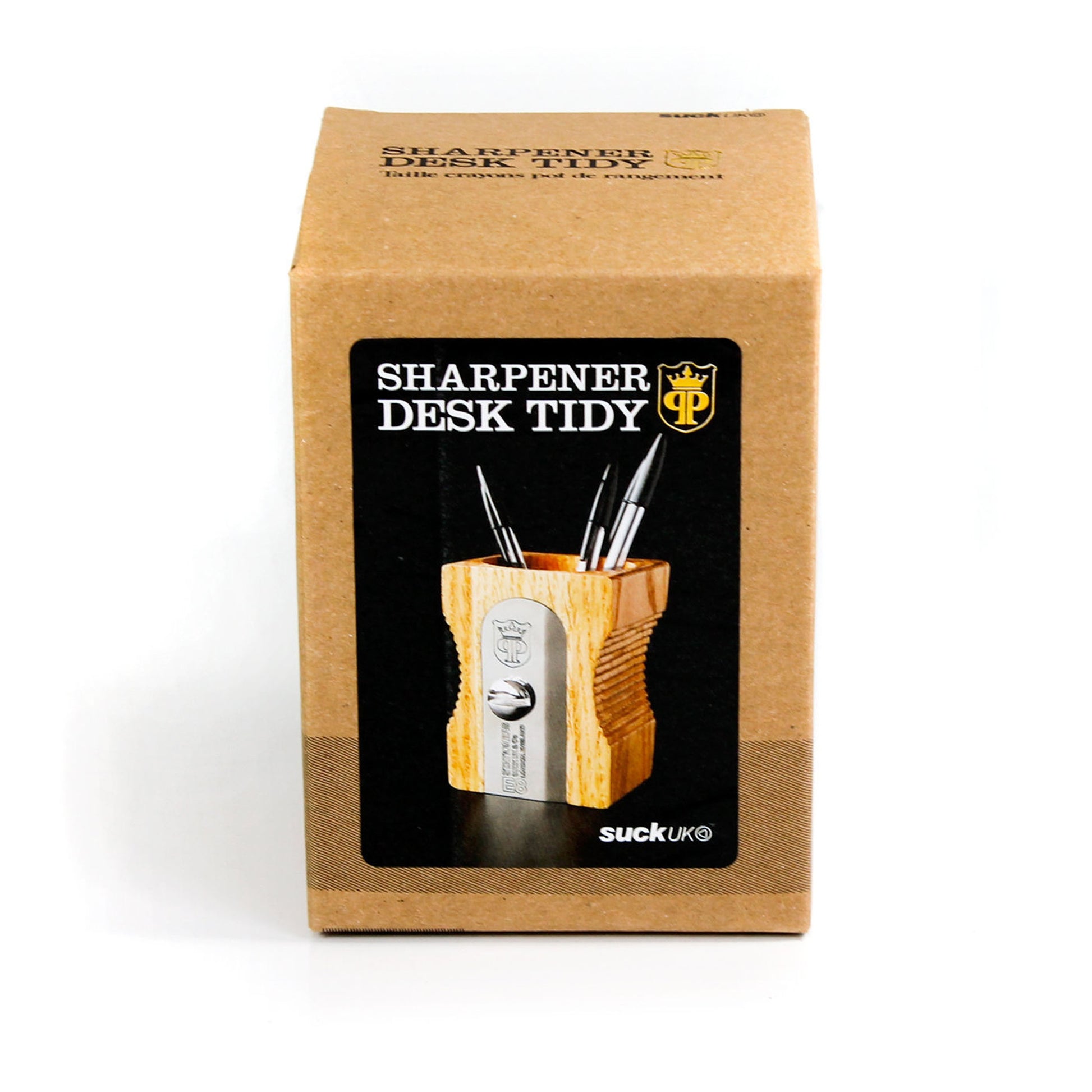 Sharpener Desk Tidy - Light Wood