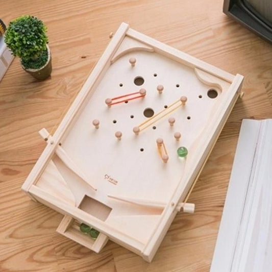 Pinball Wooden Game Classic American Mini Table Top Pin Ball Game