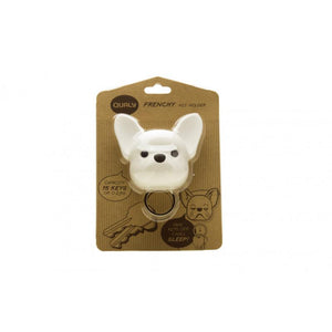 Dog key holder wall mounted Frenchy Dog in brown