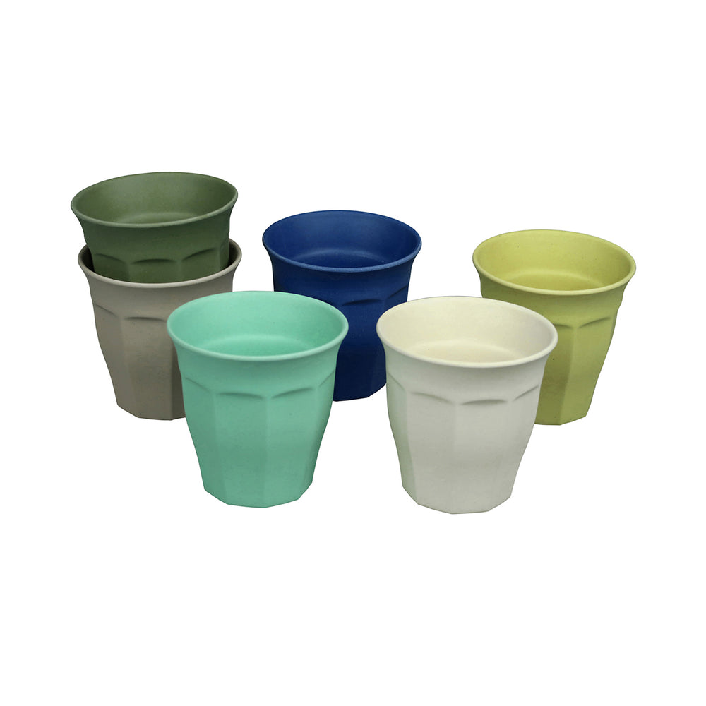 Bamboo Cups Set of 6 Breeze Hot/Cold Zuperzozial