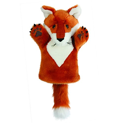 Fox Puppet Soft Toy in Orange and White
