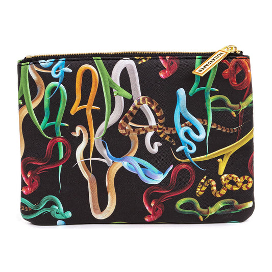 Beauty Case Square Seletti Snakes Pattern