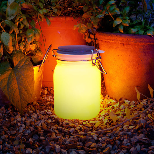 Sun Jar - Solar Powered Light Yellow
