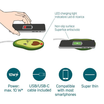 Legami Super Fast Wireless Charger - Avocado - image 4