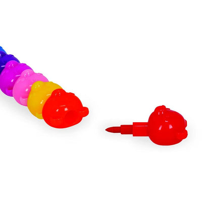 Legami Dream in Colour 12 Stackable Crayons - Teddy Bear - image 4