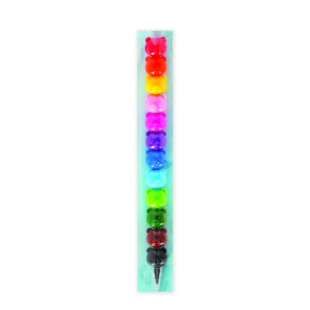 Legami Dream in Colour 12 Stackable Crayons - Teddy Bear - image 2