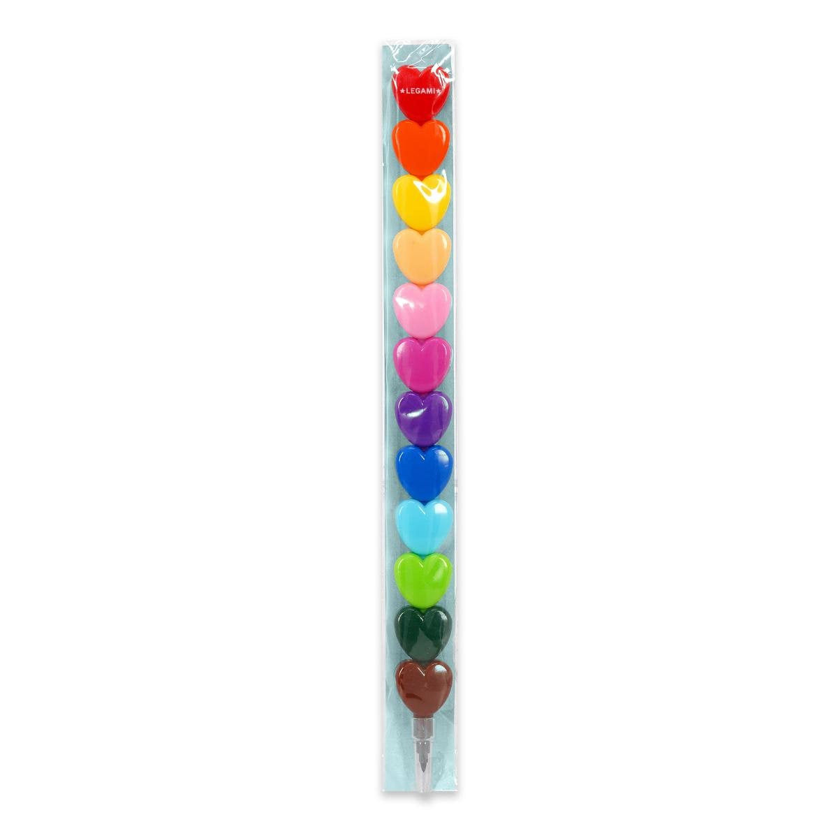 Legami Dream in Colour 12 Stackable Crayons - Heart - image 2