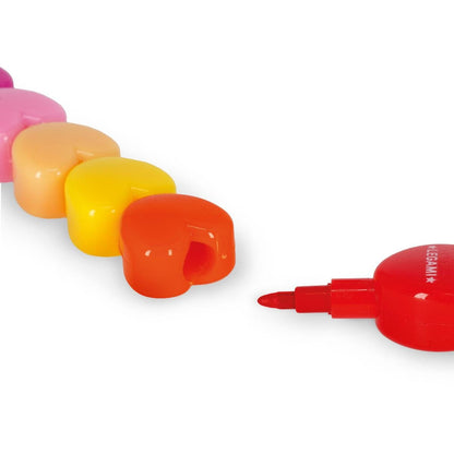 Legami Dream in Colour 12 Stackable Crayons - Heart - image 3