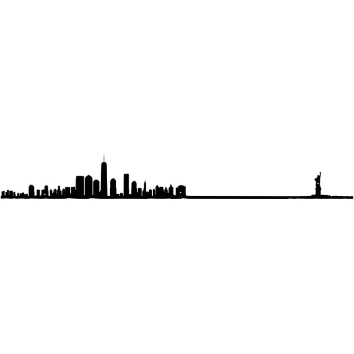 The Line - Silhouette | City Skyline Silhouette Mini | New York City