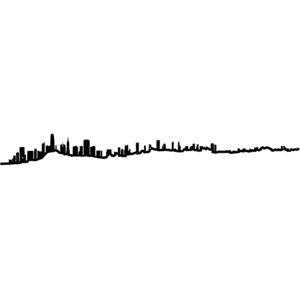 The Line - Silhouette | City Skyline Silhouette Mini | San Francisco