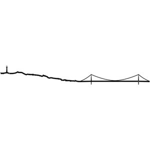 The Line - Silhouette | City Skyline Silhouette Mini | San Francisco