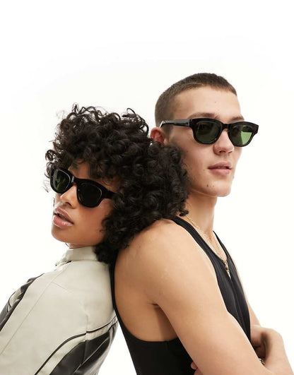 A. Kjaerbede Lane Round Sunglasses in Demi Tortoise-Brown - Image 3