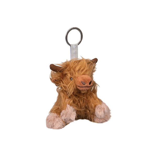 Wrendale Designs 'Gordon' Highland Cow Plush Keyring - Image 1