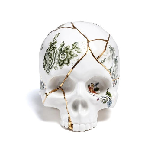 Kintsugi Skull Ornament - Image 1
