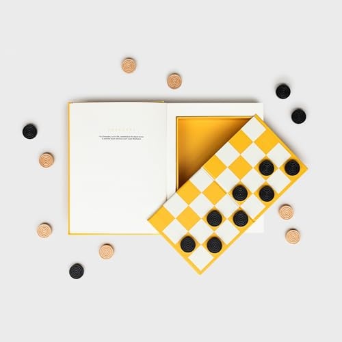 Checkers in a Book Shape Board Games - Image 5