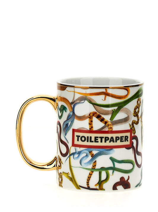 Seletti Wears Snake Mug Toiletpaper Toiletpaper Mug - White - Image 1