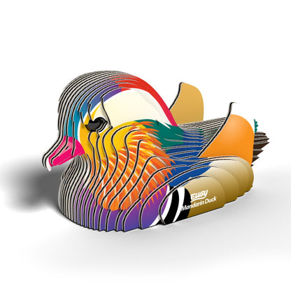 EUGY 3D Mandarin Duck Bird No.96 Model Craft Kit - Image 2