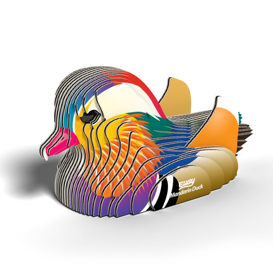 EUGY 3D Mandarin Duck Bird No.96 Model Craft Kit - Image 2