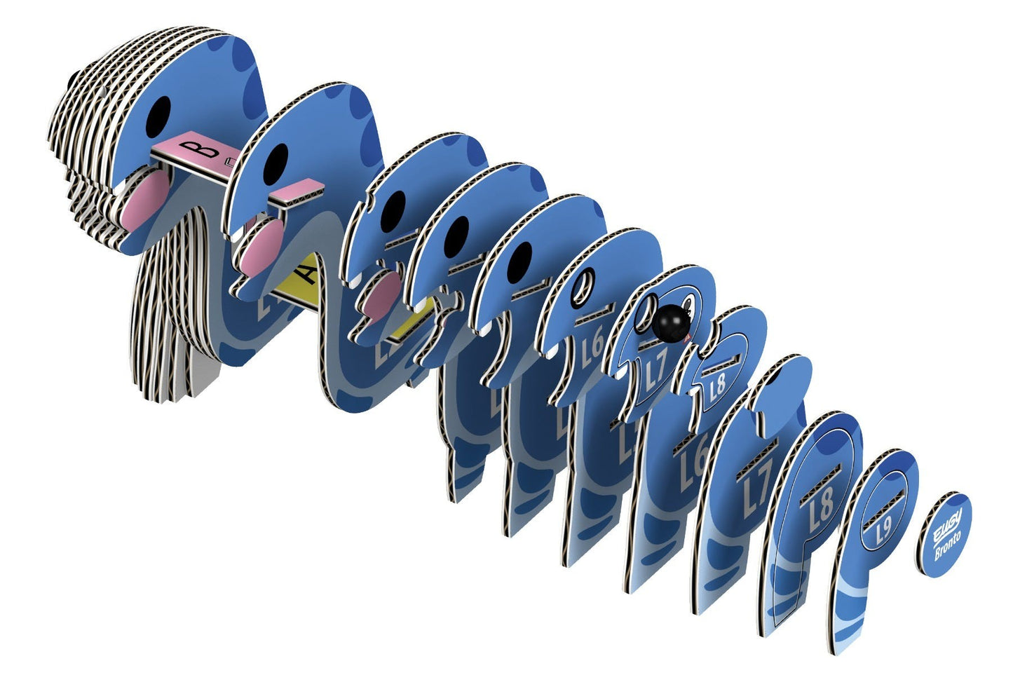 Eugy Bronto 3D Model Craft Kit - Image 3