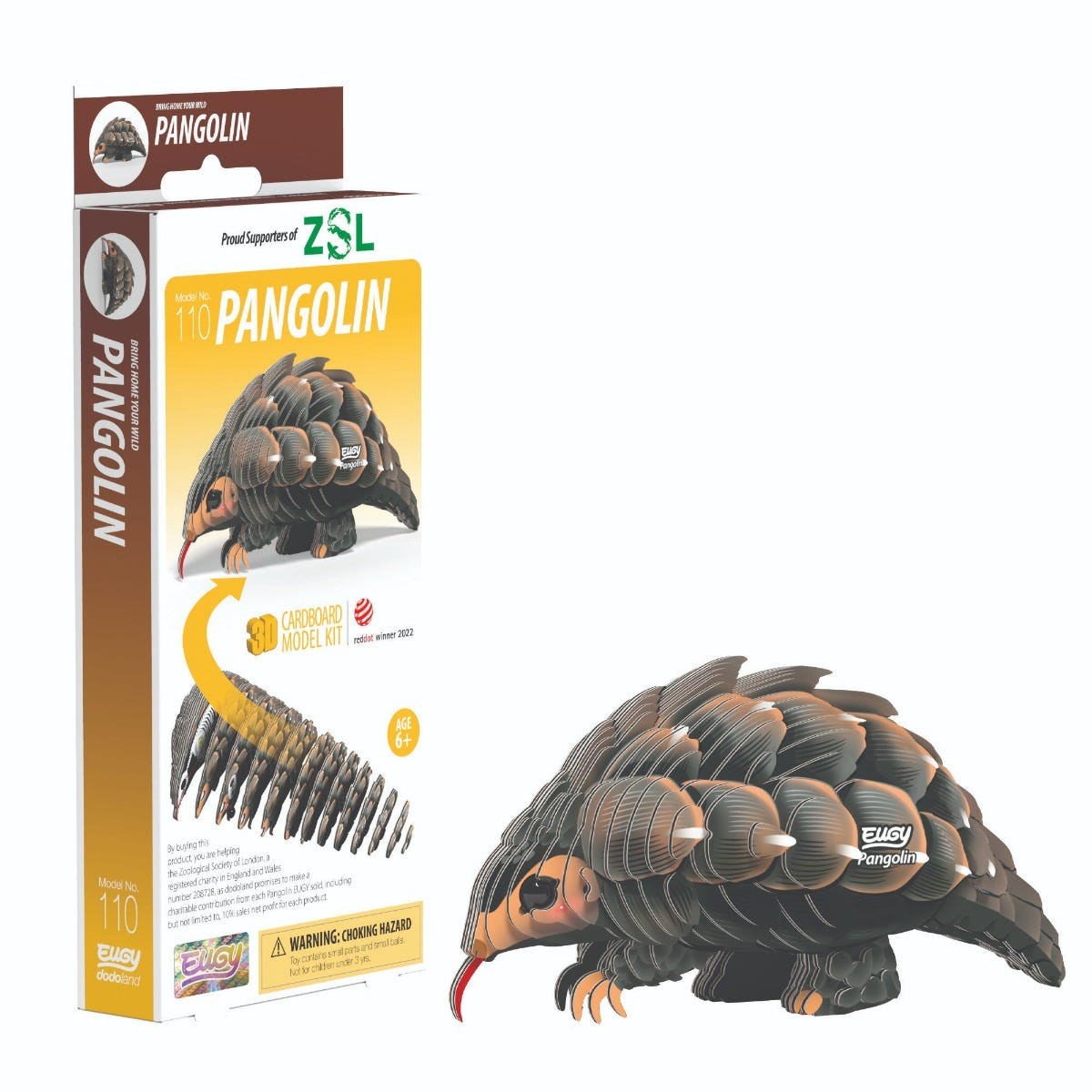 Eugy Pangolin 3D Model Kit - Image 1