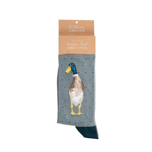 Wrendale Designs 'Guard Duck' Duck Men's Socks - Image 1