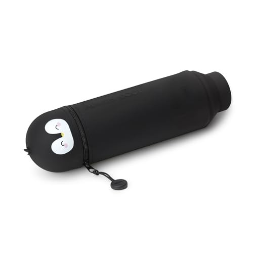 LEGAMI "Always Cool" 2-in-1 Silicone Pencil Case - Penguin - Image 4