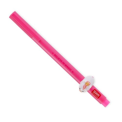 Gel Pen with "Believe in Magic" Unicorn Animal Decoration - Lovely Friends, Pink - Image 1