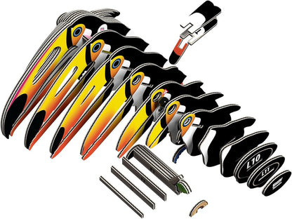 Eugy Toucan Bird 115 3D Cardboard Model Construction Kit - Image 2