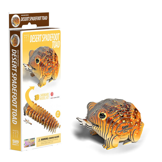 Eugy Desert Spadefoot Toad 3D Model Craft Kit - Image 1