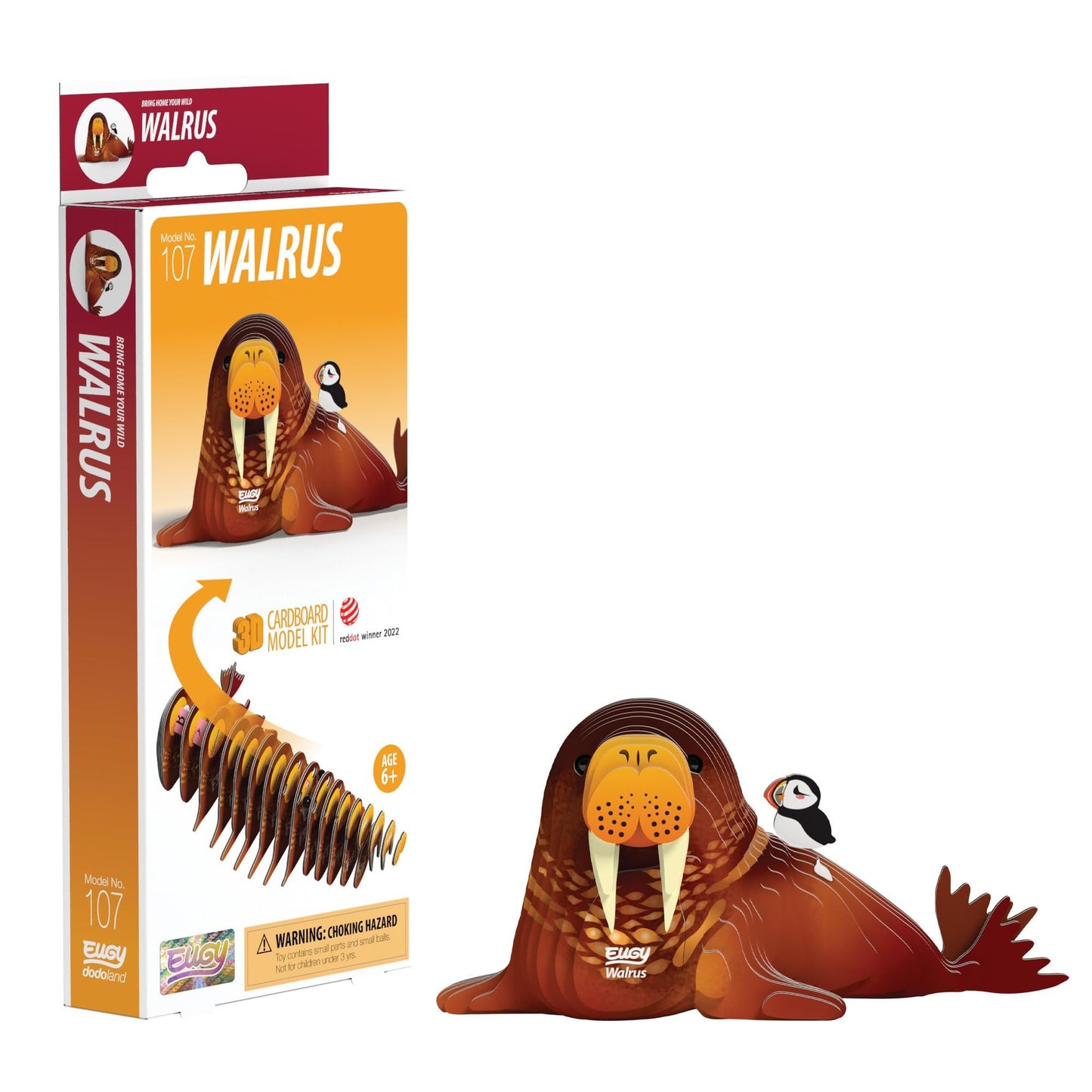 EUGY 3D Walrus No.107 Model Craft Kit - Image 1