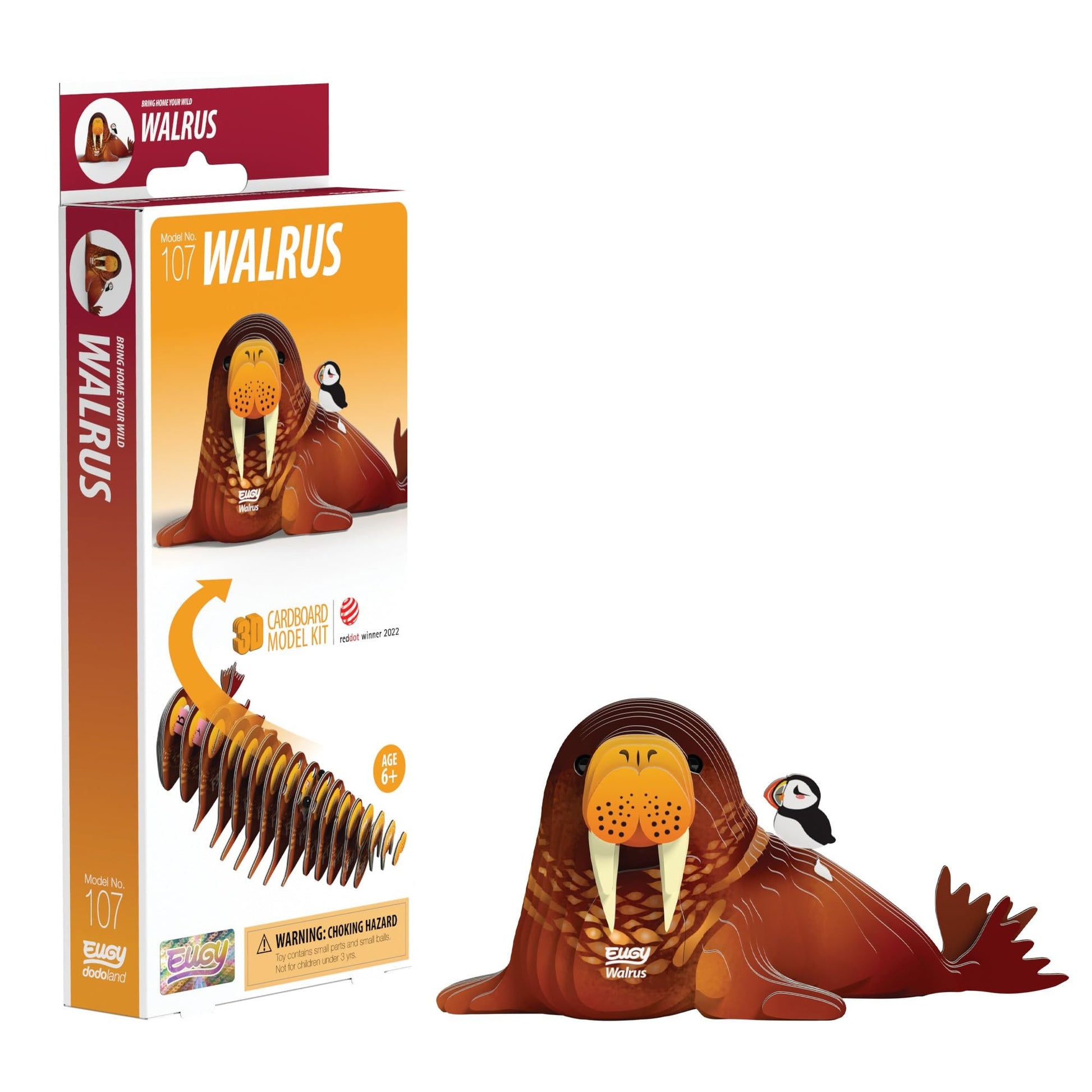 EUGY 3D Walrus No.107 Model Craft Kit - Image 1