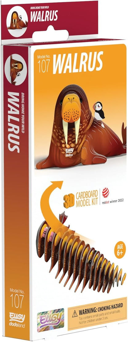EUGY 3D Walrus No.107 Model Craft Kit - Image 3