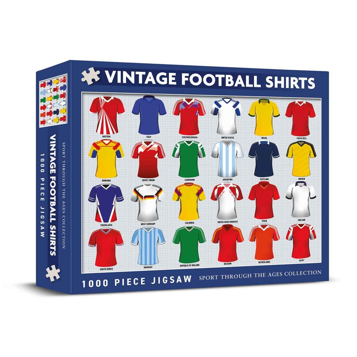 Vintage Football Shirts 1000 Piece Jigsaw - Image 1