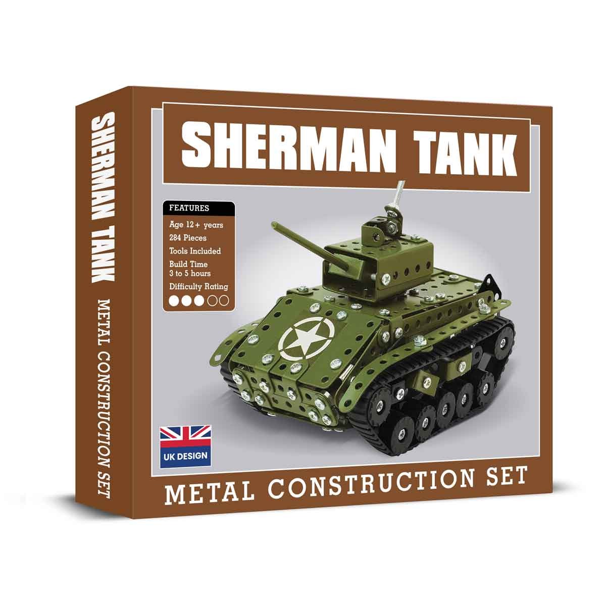Sherman Tank Metal Construction Set - Image 1