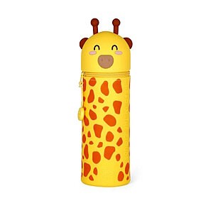 Legami "Head In The Clouds" 2-in-1 Silicone Pencil Case - Giraffe - Image 1