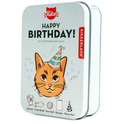 Kikkerland Cat Happy Birthday Kit - Image 1