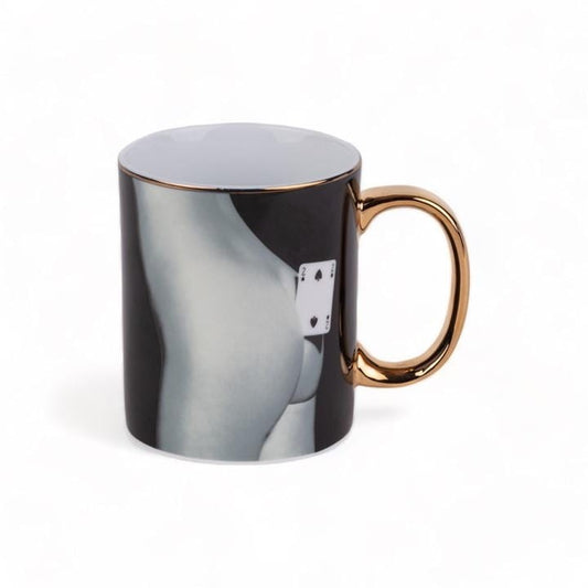  SELETTI TOILETPAPER Mug Ø 10 cm Porcelain - Spades SELETTI TOILETPAPER Mug Ø 10 cm Porcelain - Spades - Image 1
