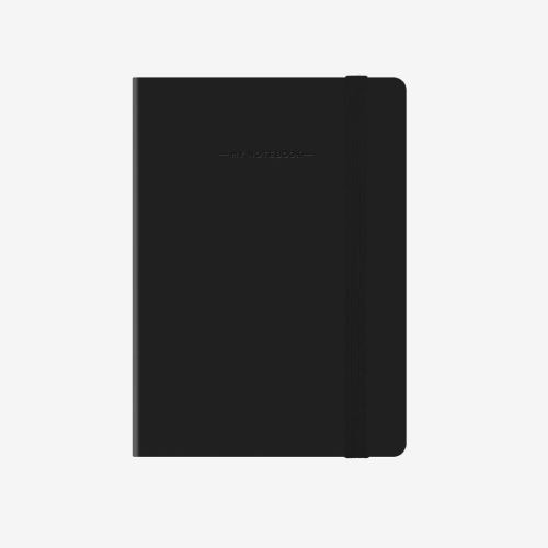 Plain Notebook - Small - Black 3x - Image 1