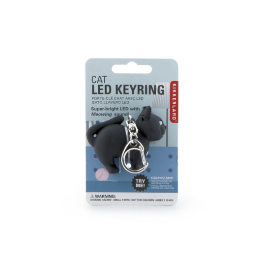 Kikkerland Cat LED Keychain - Image 1