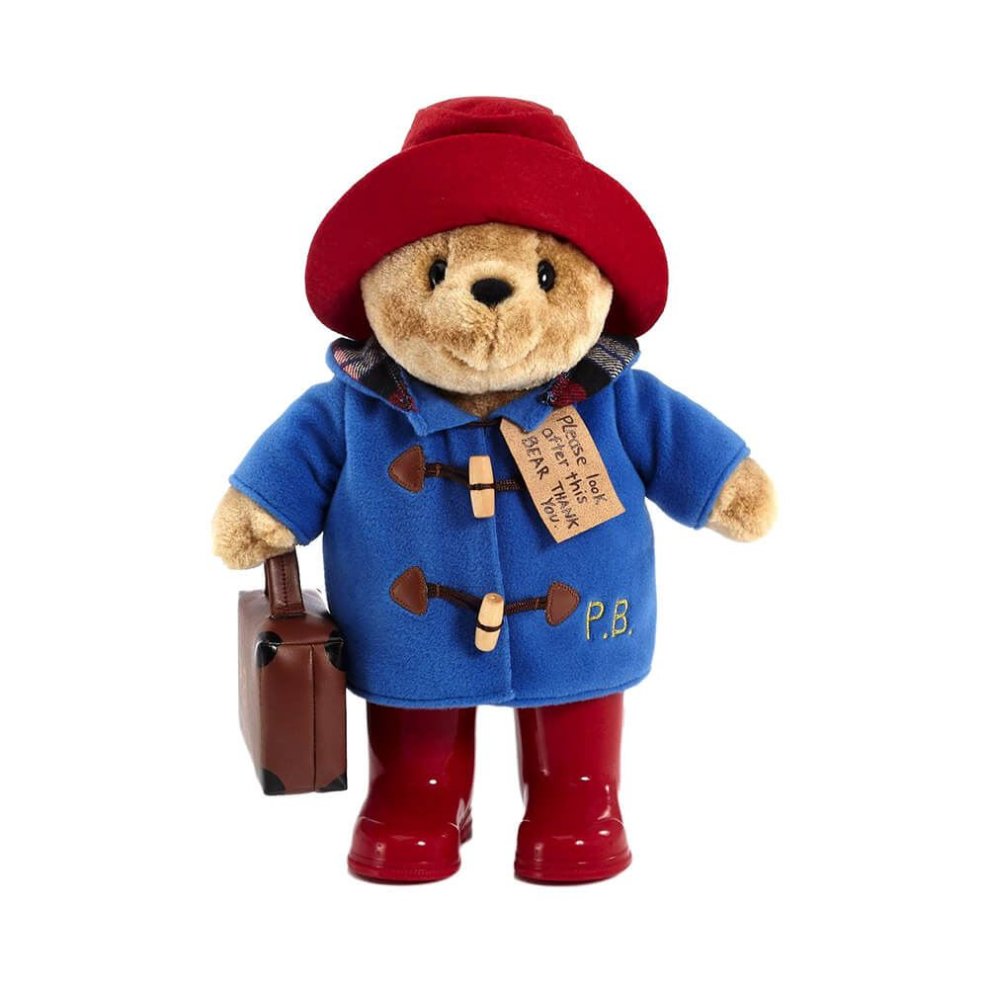 Paddington Bear Plush Toy with Boots and Suitcase - Image 1