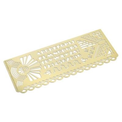 Another Studio Brass Stencil - Art Deco - Image 1