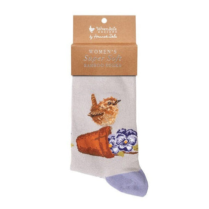 Wrendale Designs 'Pottering About' Wren Socks - Image 1