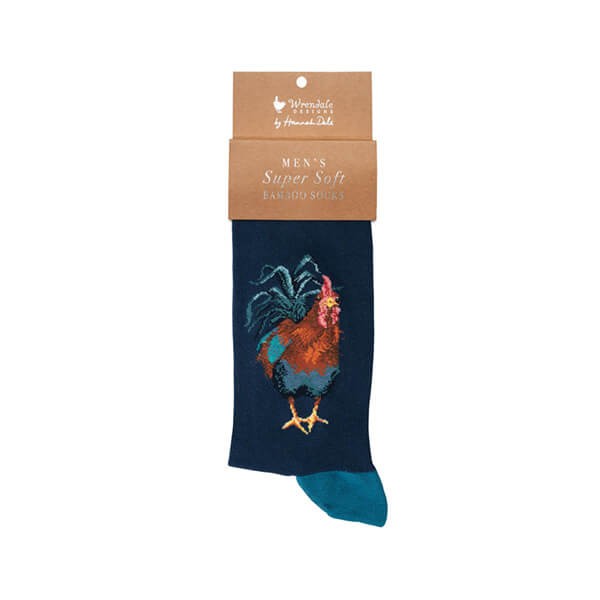 'Colours of the Rainbow' Cockerel Men's Socks - Image 1