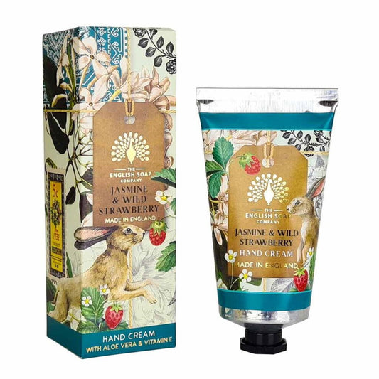 English Soap Company Jasmine & Wild Strawberry Hand Cream 75ml - Image 1